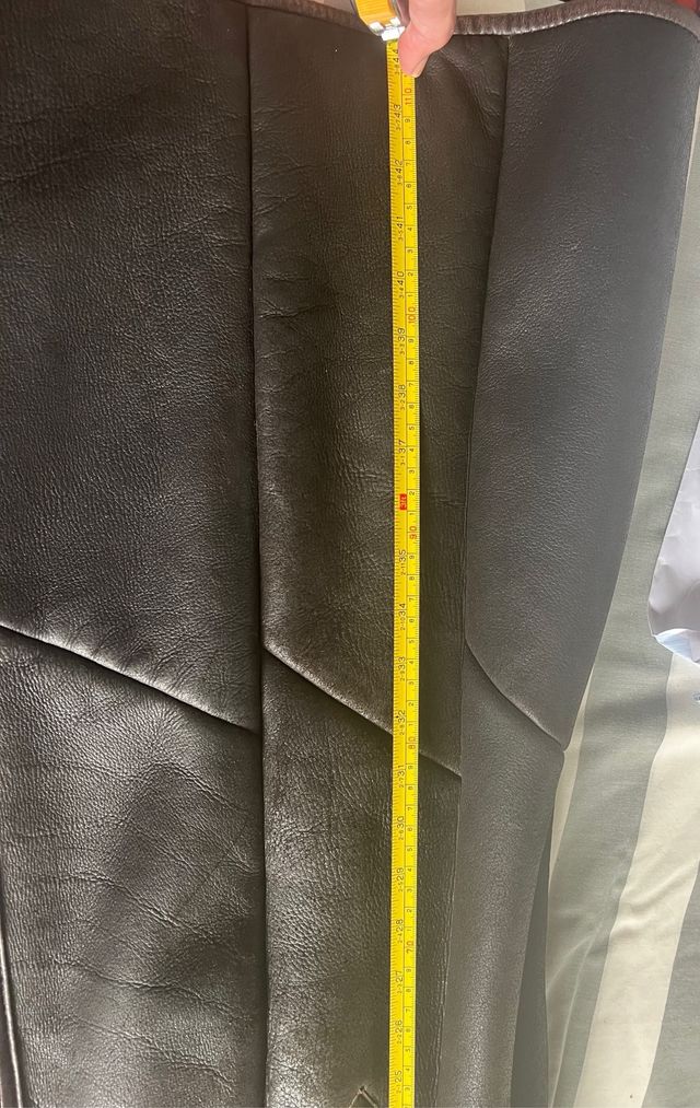 Abrigo piel forrado entero T 42