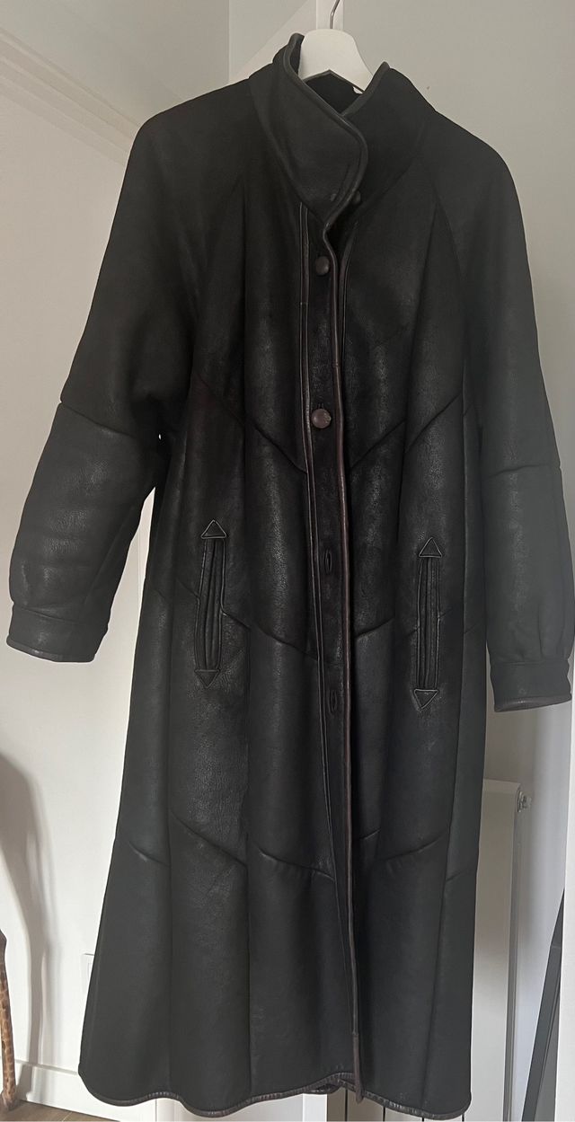 Abrigo piel forrado entero T 42