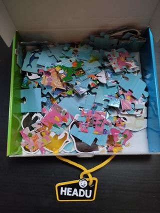 Puzzle gigante world tour animales 3D 108p. Headu.