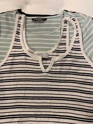 CAMISETAS SURTIDAS,M:CORTA Y TIRANTES,4 UNIDADES