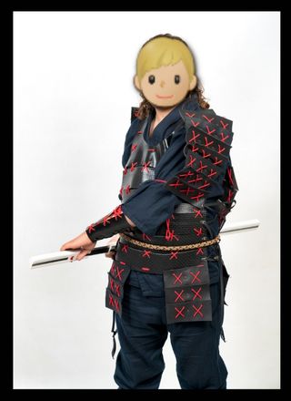 Cosplay guerrero samurai