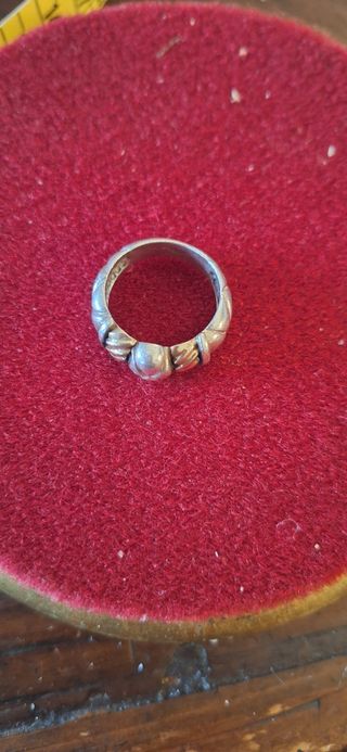 anillo plata 925 y oro de ley