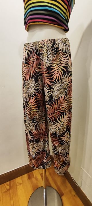 Pantalón de verano estampado mujer 