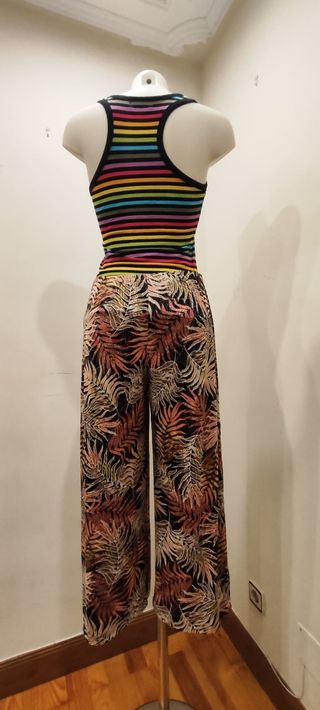 Pantalón de verano estampado mujer 