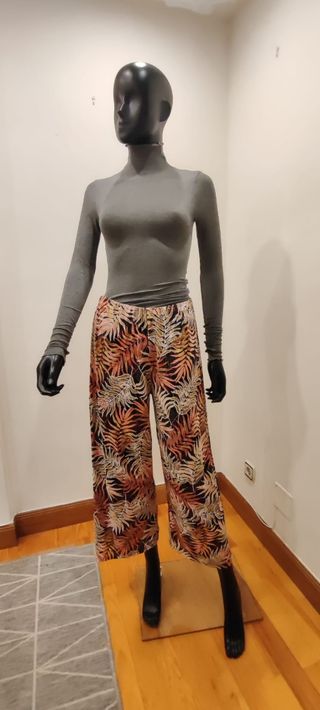 Pantalón de verano estampado mujer 