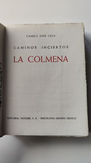 La Colmena Camilo José Cela