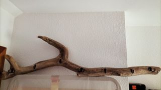 Perchero pared rustico 