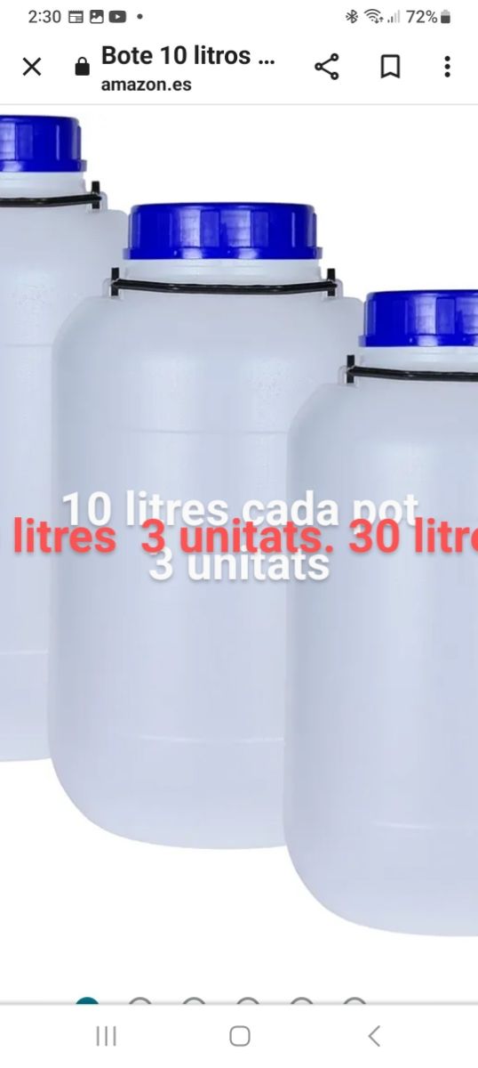 BOTES PLASTICO vendo en persona.