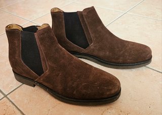 Stivaletti Geox in camoscio marrone