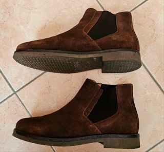 Stivaletti Geox in camoscio marrone