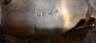 Centrotavola placato argento Sheffield collection