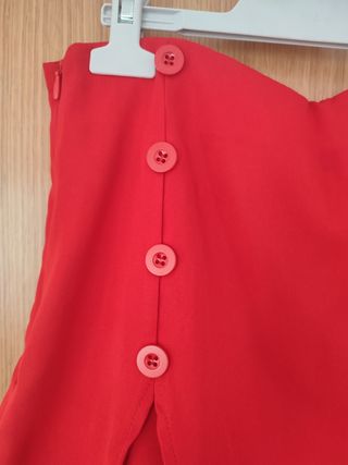 Falda pantalón rojo