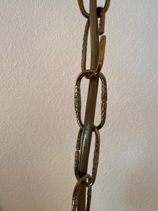 Lámpara de opalina antigua de techo