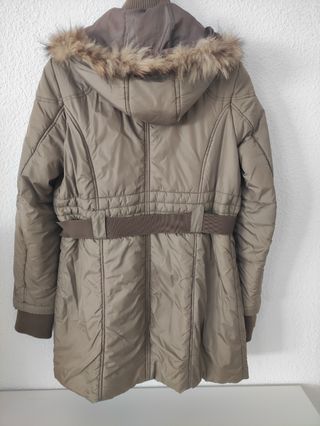 Parka de chica beige