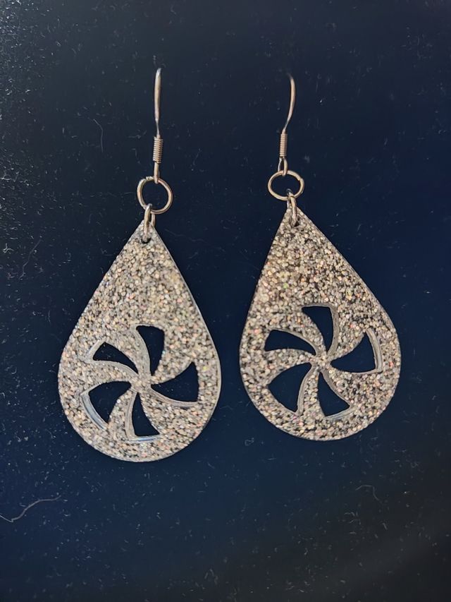 Pendientes fantasía resina