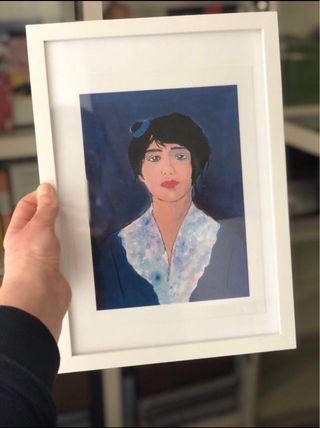 Modigliani y Simone de Beauvoir. Obras arte Paris