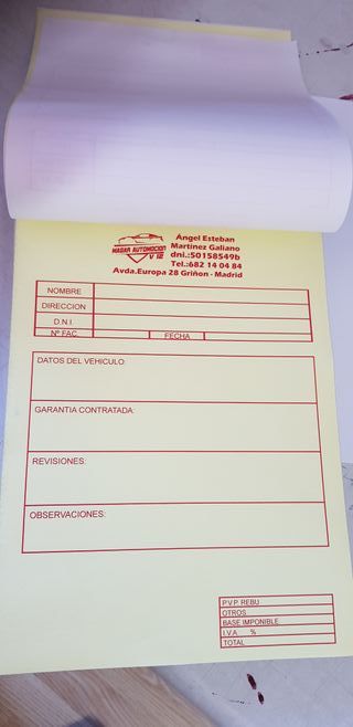 talonarios copiativos y sellos de caucho