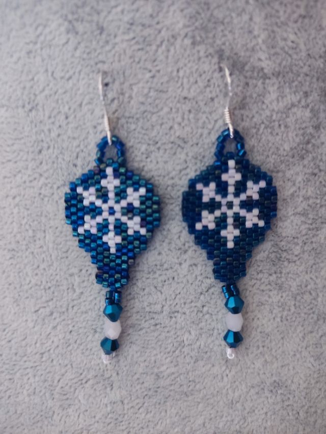 Pendiente copo de nieve