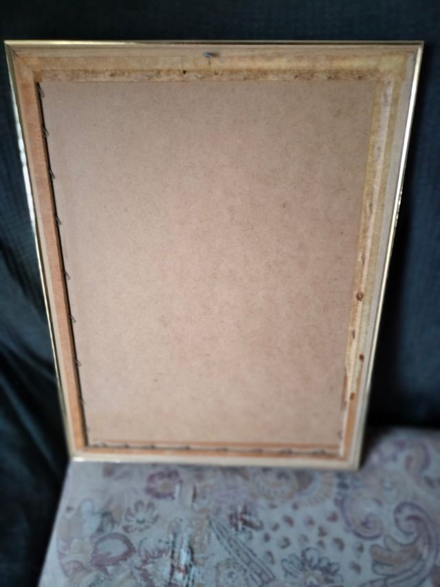 cuadro de cristal años 70 mide 45×35