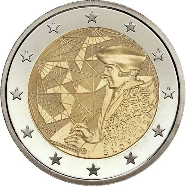 Moneda 2€ Eslovaquia 2022 "Erasmus" SC.