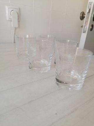 Conjunto 4 Copos Whisky Vidro Trabalhado