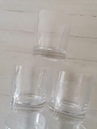 Conjunto 4 Copos Whisky Vidro Trabalhado