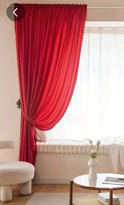 Cortina con pompones 1🦋