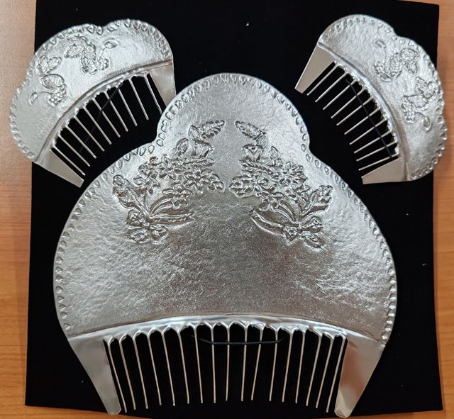 Peinetas fallera en plata