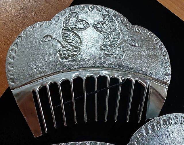 Peinetas fallera en plata