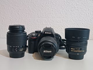 Cámara de fotos Nikon D3300 + Objetivos