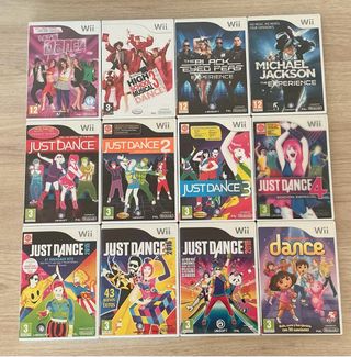 12 juegos Just Dance Wii y WiiU