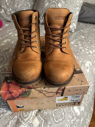 Botines de piel talla 38