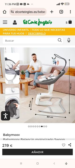Babymoov Hamaca bebe Electrica