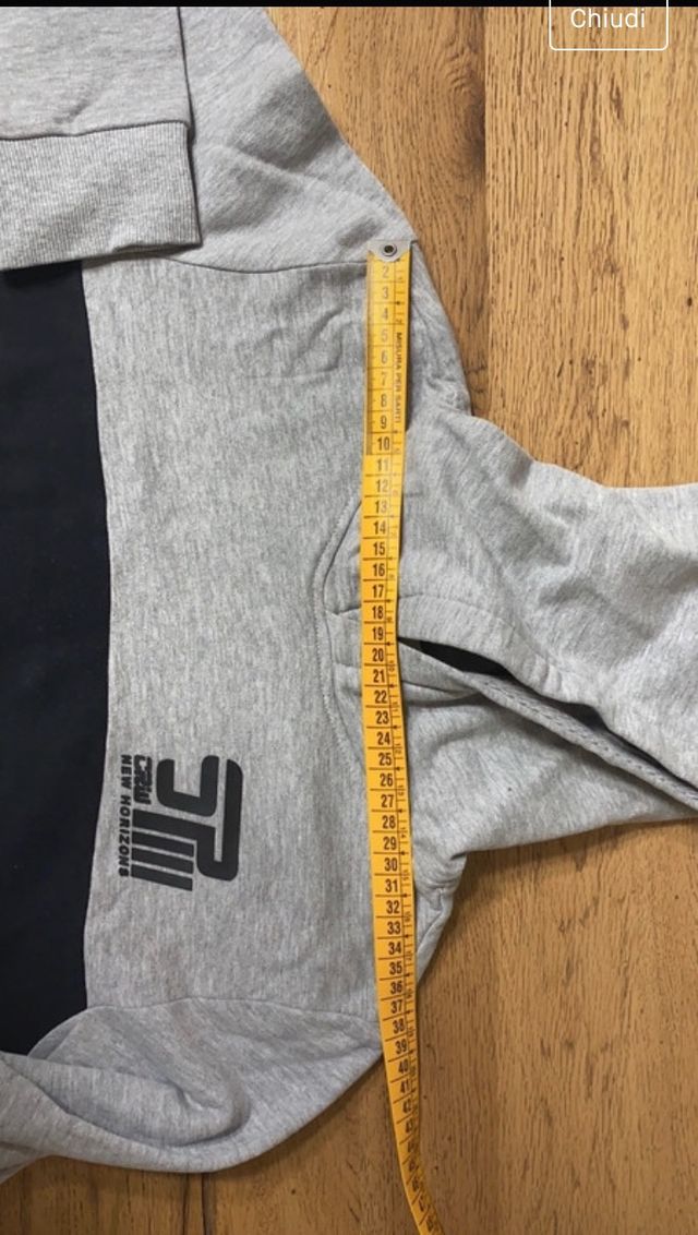 felpa cotone con cappuccio