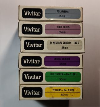 VIVITAR 55mm 6 x FILTRO POLARIZADOR