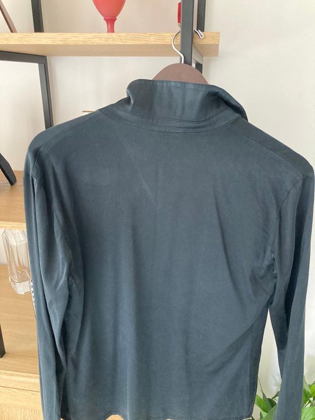 Camicia in seta nera