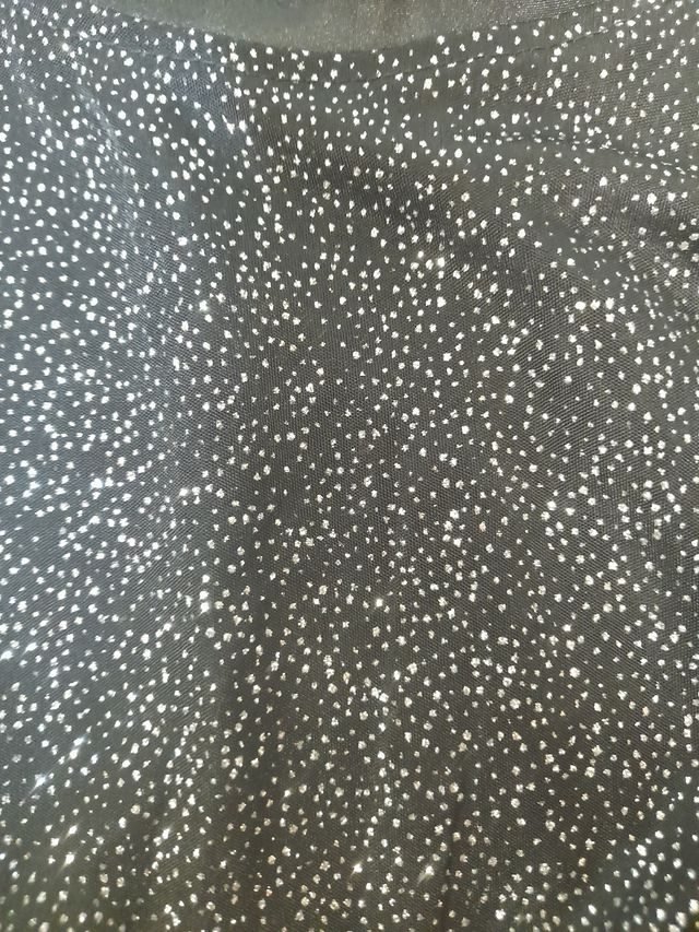 Vestido MANGO talla M/L negro de fiesta brillantes