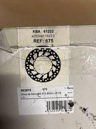 disco freno moto enduro sm trail drz