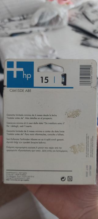 Cartucho Tinta HP 15