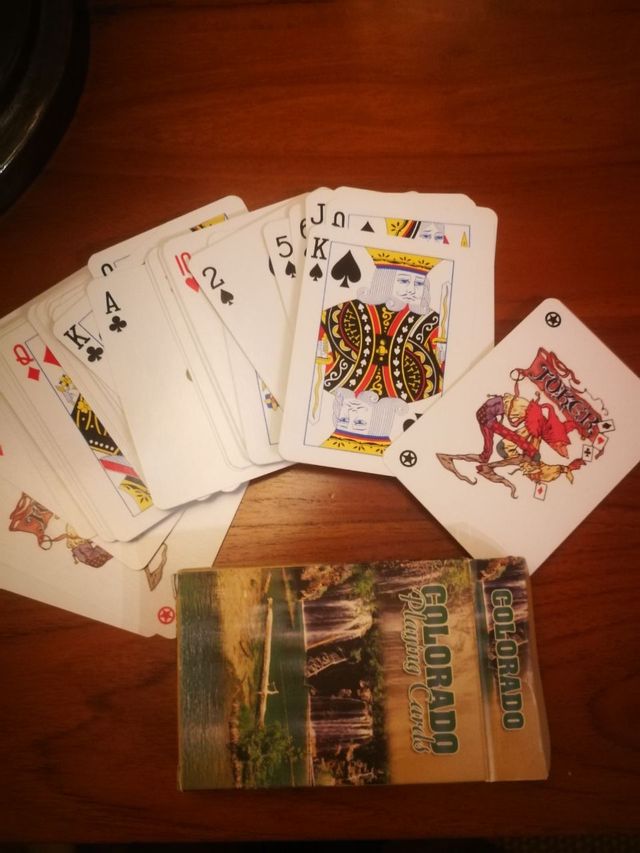 Cartas de póker de Colorado USA