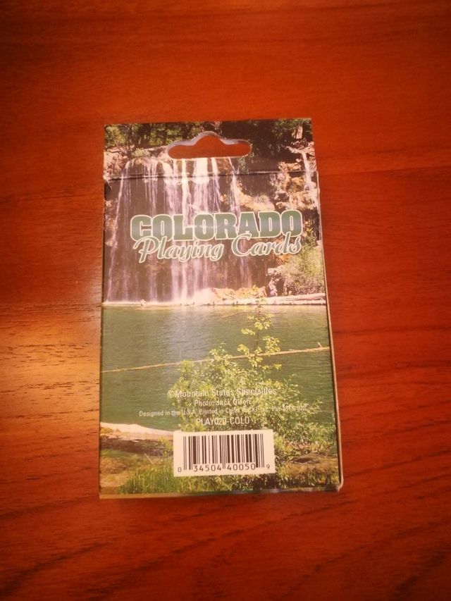 Cartas de póker de Colorado USA