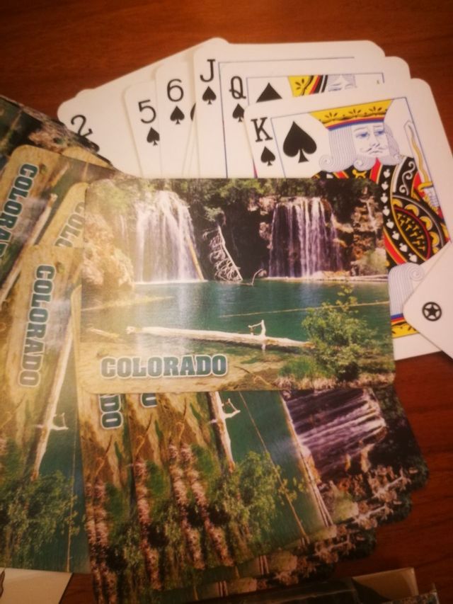 Cartas de póker de Colorado USA