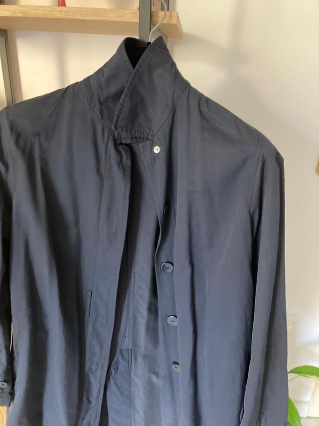 Impermeabile blu donna