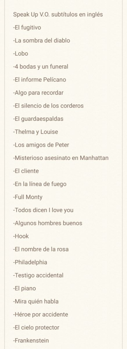 Speak Up vhs inglés español