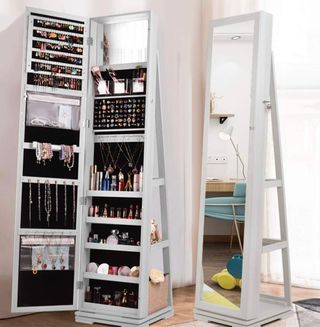 Espejo joyero giratorio