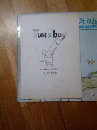 Lp leo sayer "just a boy " + libro dibujos etc