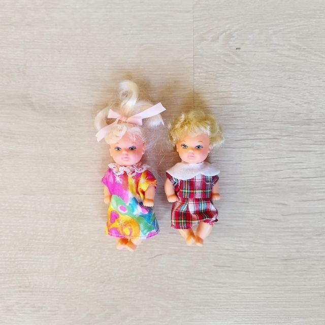 Pareja de muñequitos antiguos