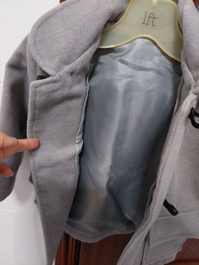 Abrigo gris niño T36 meses