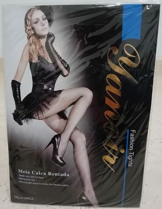 Pack de 2 pantys de red (negro-rojo)