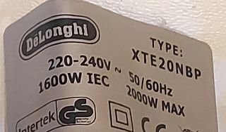 Deposito aspirador delonghi xte20nbp